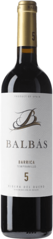 13,95 € Spedizione Gratuita | Vino Rosso Balbás Botte D.O. Ribera del Duero Castilla y León Spagna Tempranillo 75 cl