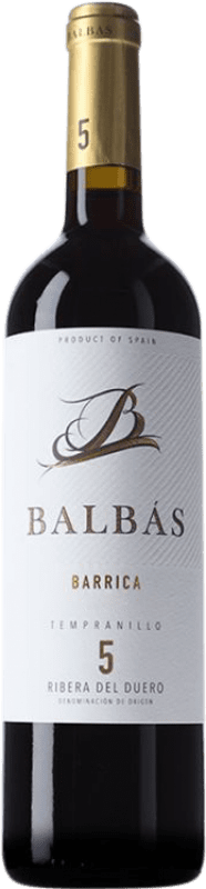 14,95 € Kostenloser Versand | Rotwein Balbás Holzfass D.O. Ribera del Duero Kastilien und León Spanien Tempranillo 75 cl
