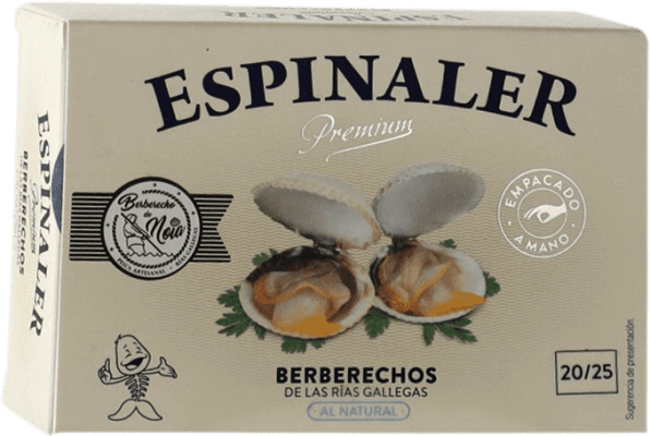19,95 € 送料無料 | シーフードの保存食 Espinaler Berberechos Premium — プレミアム スペイン 20-25 個