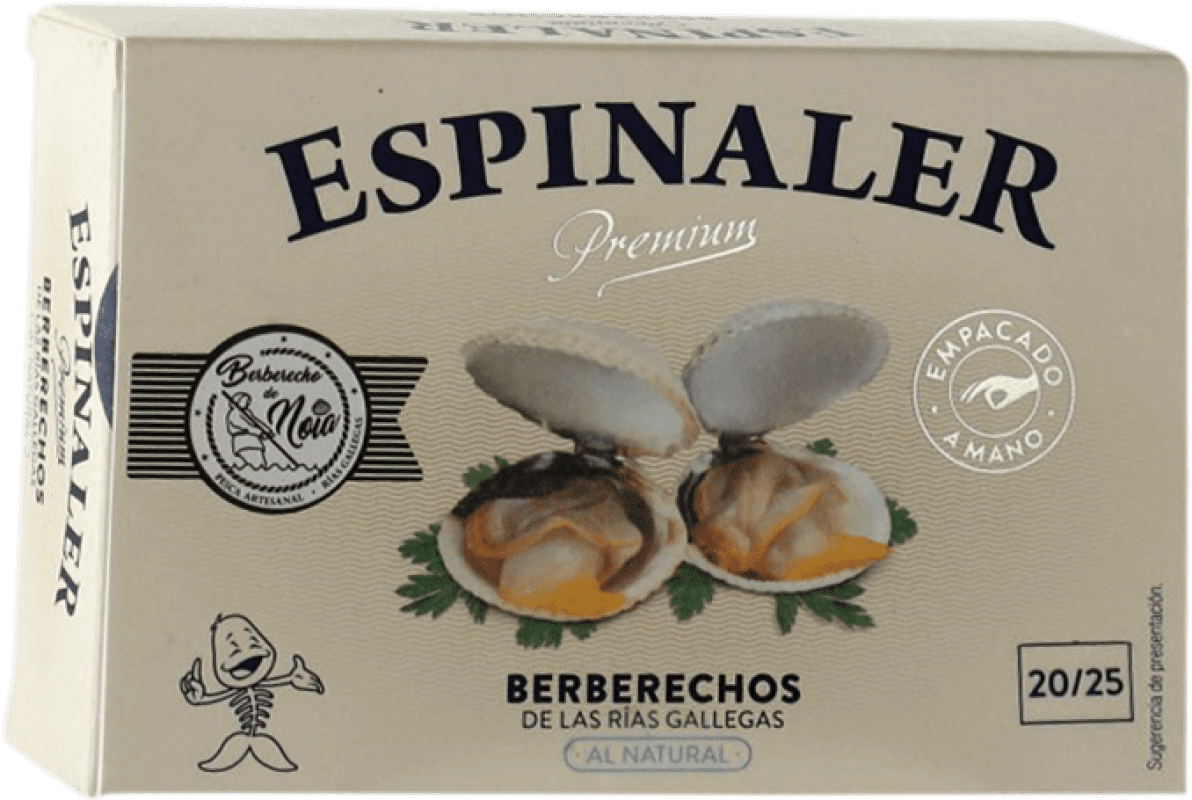 19,95 € Free Shipping | Shellfish Preserves Espinaler Berberechos Premium Spain 20-25 Pieces