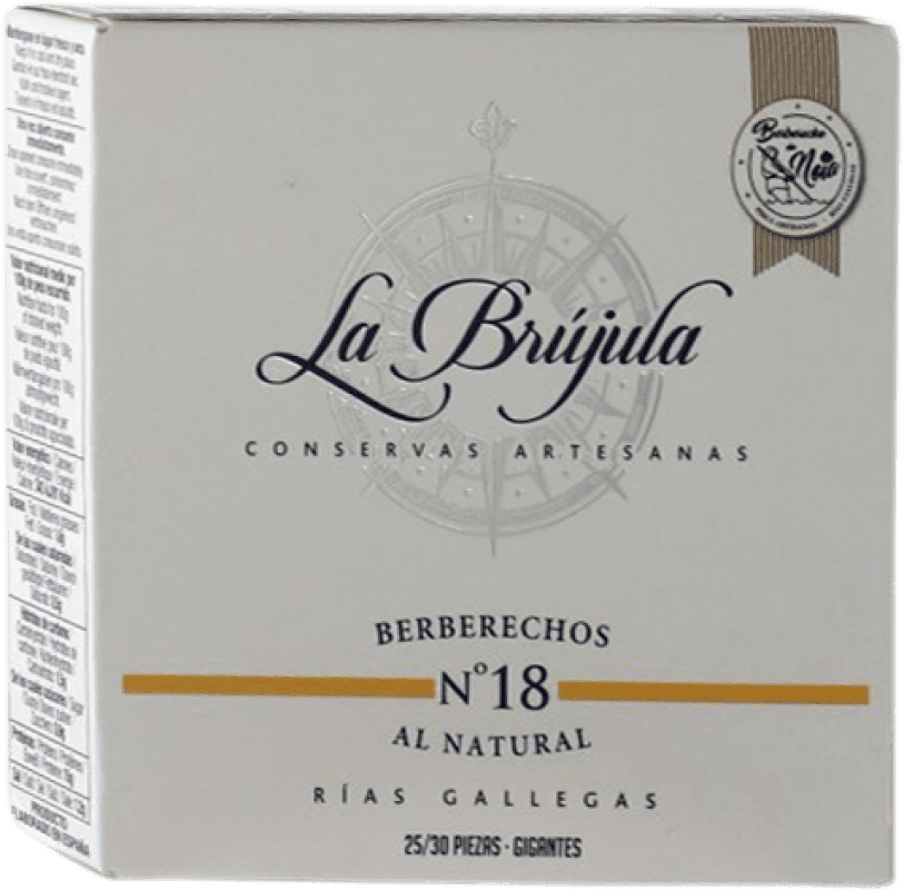 19,95 € Free Shipping | Conservas de Marisco La Brújula Berberechos Spain 25/30 Pieces