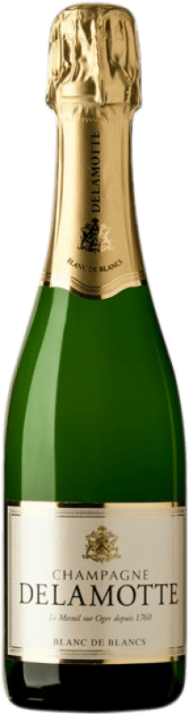 46,95 € 送料無料 | 白スパークリングワイン Delamotte Blanc de Blancs A.O.C. Champagne シャンパン フランス Chardonnay ハーフボトル 37 cl