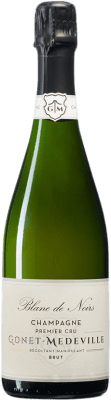 65,95 € Spedizione Gratuita | Spumante bianco Gonet-Médeville Blanc de Noirs Premier Cru Brut A.O.C. Champagne champagne Francia Pinot Nero Bottiglia 75 cl