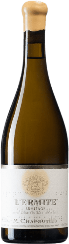 669,95 € Envio grátis | Vinho Branco Michel Chapoutier L'Ermite A.O.C. Hermitage França Marsanne Garrafa 75 cl