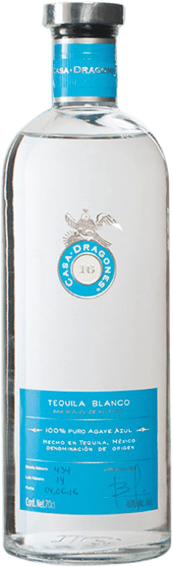 172,95 € Kostenloser Versand | Tequila Casa Dragones Blanco Jalisco Mexiko Flasche 70 cl