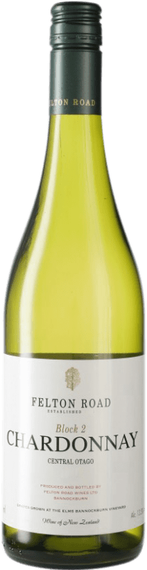 67,95 € Бесплатная доставка | Белое вино Felton Road Block 2 I.G. Central Otago Центральная Отаго Новая Зеландия Chardonnay бутылка 75 cl