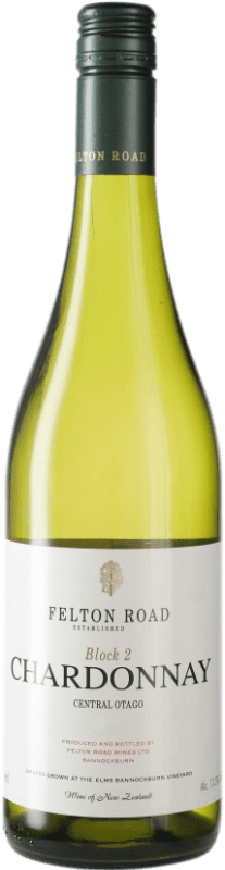 71,95 € Envio grátis | Vinho branco Felton Road Block 2 I.G. Central Otago Central Otago Nova Zelândia Chardonnay Garrafa 75 cl