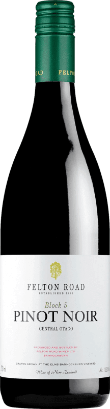 125,95 € 送料無料 | 赤ワイン Felton Road Block 5 I.G. Central Otago セントラルオタゴ ニュージーランド Pinot Noir — ピノ・ノワール 75 cl