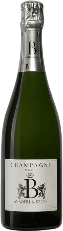 423,95 € Kostenloser Versand | Weißer Sekt Boërl & Kroff B Brut A.O.C. Champagne Champagner Frankreich Pinot Schwarz, Chardonnay Flasche 75 cl