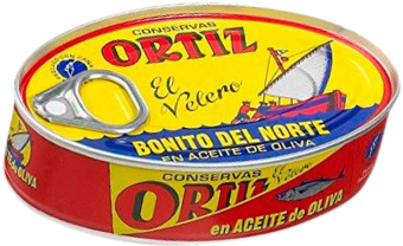 3,95 € Envio grátis | Conservas de Pescado Ortíz Bonito en Aceite de Oliva Espanha