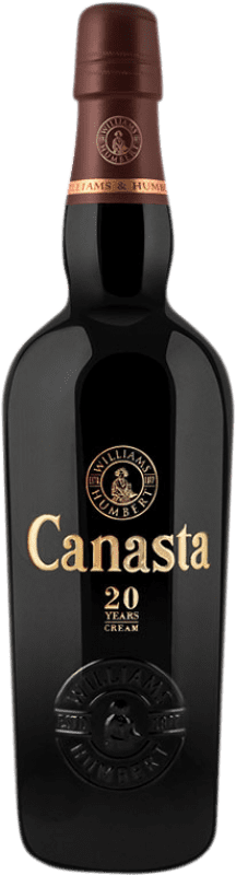 43,95 € 免费送货 | 加强葡萄酒 Williams & Humbert Canasta Cream D.O. Jerez-Xérès-Sherry 安达卢西亚 西班牙 Palomino Fino, Pedro Ximénez 20 岁 中瓶装 50 cl