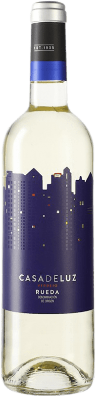 7,95 € Kostenloser Versand | Weißwein Cuatro Rayas Casa de Luz D.O. Rueda Kastilien und León Spanien Verdejo 75 cl