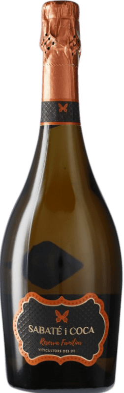 54,95 € 送料無料 | 白スパークリングワイン Sabaté i Coca Castellroig Familiar ブルットの自然 予約 Corpinnat スペイン Xarel·lo ボトル 75 cl