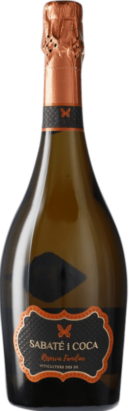 42,95 € Free Shipping | White Sparkling Wine Sabaté i Coca Castellroig Brut Nature Family Reserve Corpinnat Spain Xarel·lo Bottle 75 cl
