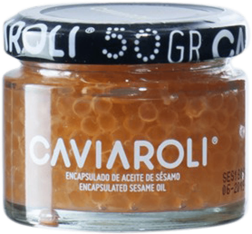 13,95 € Kostenloser Versand | Olivenöl Caviaroli Encapsulado E-NOL Extra Nativ Spanien Sésamo — Sesam, Caviar — Kaviar