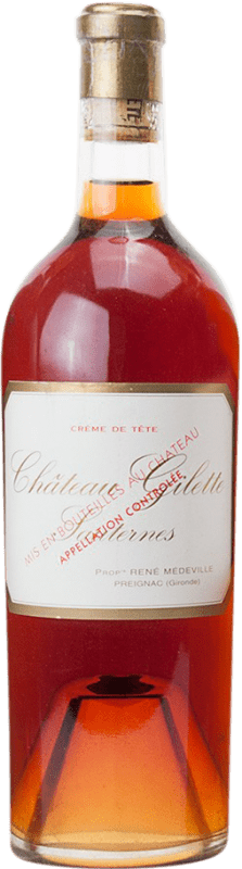 7 098,95 € Envío gratis | Vino blanco Gonet-Médeville Château Gilette Crême de Tête 1937 A.O.C. Sauternes Burdeos Francia Sauvignon Blanca, Sémillon Botella 75 cl