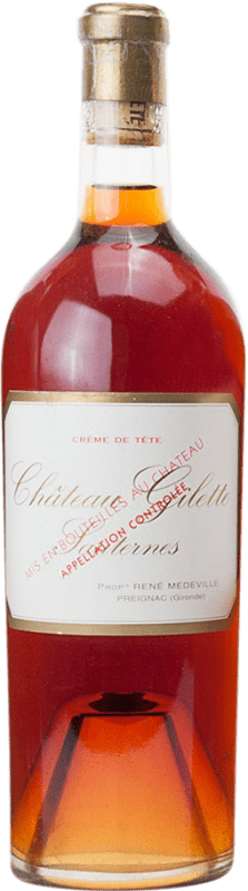 7 421,95 € Envío gratis | Vino Blanco Gonet-Médeville Château Gilette Crême de Tête 1937 A.O.C. Sauternes Burdeos Francia Sémillon, Sauvignon Botella 75 cl