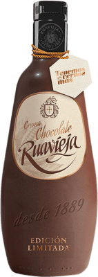 17,95 € Free Shipping | Liqueur Cream Rua Vieja Ruavieja Chocolate Galicia Spain Bottle 70 cl