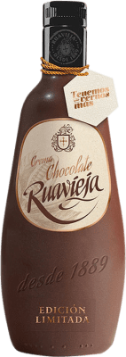 18,95 € Envío gratis | Crema de Licor Ruavieja Chocolate Galicia España Botella 70 cl