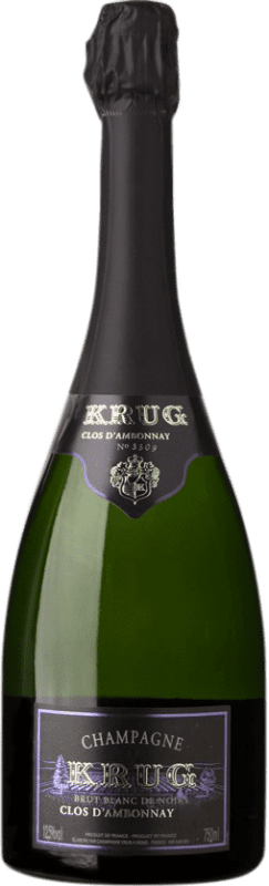 2 954,95 € Envio grátis | Espumante branco Krug Clos d'Ambonnay Blanc de Noirs 1998 A.O.C. Champagne Champagne França Pinot Preto Garrafa 75 cl