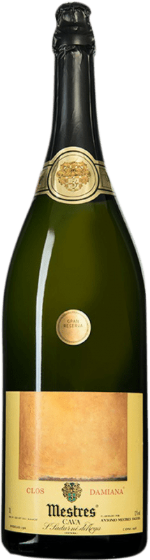 446,95 € Envio grátis | Espumante branco Mestres Clos Damiana Premium Grande Reserva 1987 D.O. Cava Espanha Macabeo, Xarel·lo, Parellada Garrafa Jéroboam-Duplo Magnum 3 L