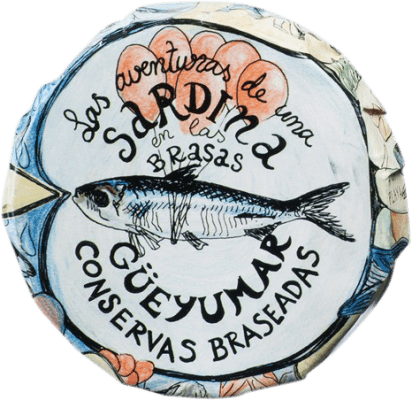 13,95 € Free Shipping | Conservas de Pescado Güeyu Mar Colas de Sardina Principality of Asturias Spain