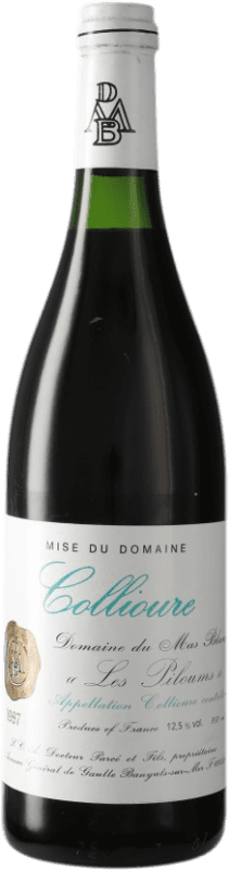 68,95 € Spedizione Gratuita | Vino Rosso Mas Blanc Colliure Les Piloums 1987 A.O.C. Côtes du Roussillon Linguadoca-Rossiglione Francia Garnacha — Grenache 75 cl