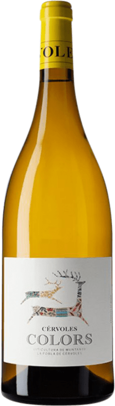 28,95 € Envio grátis | Vinho branco Cérvoles Colors Blanc D.O. Costers del Segre Espanha Garrafa Magnum 1,5 L