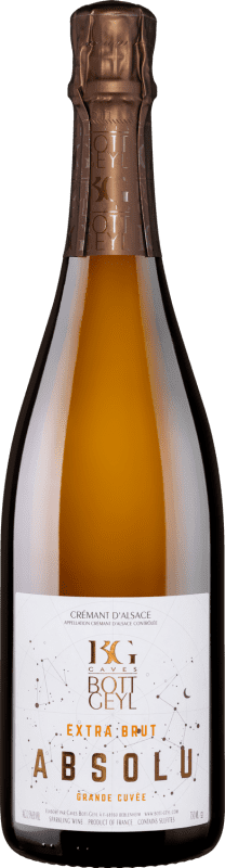 59,95 € 送料無料 | 白のスパークリングワイン Domaine Bott-Geyl Absolu Extra Brut — エクストラ・ブリュット A.O.C. Crémant d'Alsace アルザス フランス 75 cl