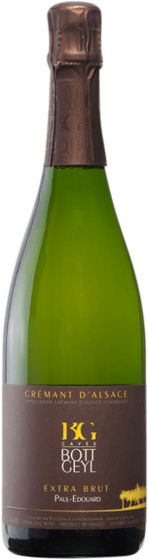 24,95 € Kostenloser Versand | Weißer Sekt Domaine Bott-Geyl Extra Brut A.O.C. Crémant d'Alsace Elsass Frankreich Spätburgunder, Chardonnay, Weißburgunder Flasche 75 cl