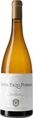 46,95 € Envío gratis | Vino Blanco Pazo Pondal Cuvée D.O. Rías Baixas Galicia España Albariño 75 cl