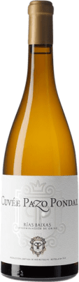 57,95 € Envío gratis | Vino blanco Pazo Pondal Cuvée D.O. Rías Baixas Galicia España Albariño Botella 75 cl