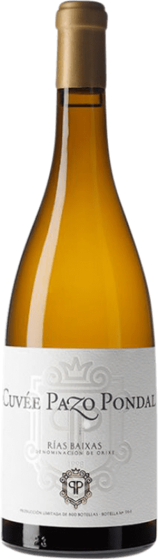 57,95 € Envío gratis | Vino blanco Pazo Pondal Cuvée D.O. Rías Baixas Galicia España Albariño Botella 75 cl