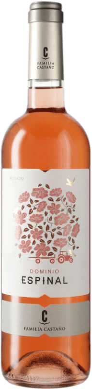 6,95 € Kostenloser Versand | Rosé-Wein Castaño Dominio de Espinal Jung D.O. Yecla Region von Murcia Spanien Monastrell Flasche 75 cl