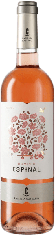 6,95 € Kostenloser Versand | Roséwein Castaño Dominio de Espinal Jung D.O. Yecla Region von Murcia Spanien Monastrell Flasche 75 cl