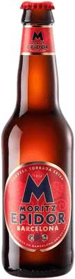 19,95 € Kostenloser Versand | 12 Einheiten Box Bier Moritz Epidor Katalonien Spanien Drittel-Liter-Flasche 33 cl