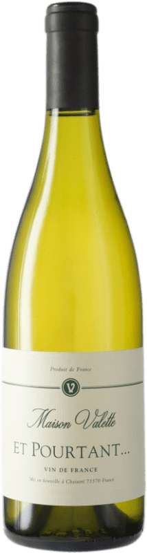 37,95 € Бесплатная доставка | Белое вино Philippe Valette Et Pourtant Франция Chardonnay бутылка 75 cl