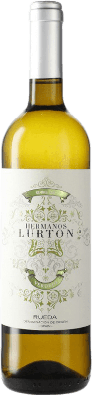 11,95 € 免费送货 | 白酒 Lurton Piedra Negra Hermanos Lurton D.O. Rueda 卡斯蒂利亚莱昂 西班牙 Verdejo 瓶子 75 cl