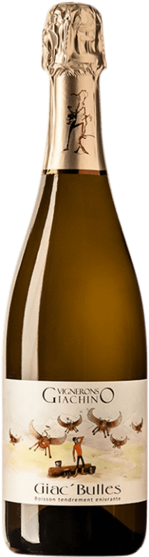 16,95 € Envío gratis | Espumoso blanco Giachino Giac' Bulles Pétillant Naturel Savoie Francia Botella 75 cl