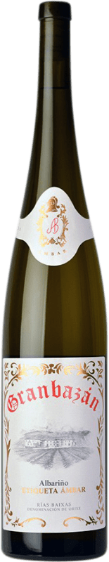 39,95 € Envio grátis | Vinho Branco Agro de Bazán Granbazan Ámbar D.O. Rías Baixas Galiza Espanha Albariño — Albarinho Garrafa Magnum 1,5 L