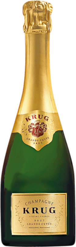 175,95 € 送料無料 | 白スパークリングワイン Krug Grande Cuvée Brut A.O.C. Champagne シャンパン フランス Pinot Black, Chardonnay, Pinot Meunier ハーフボトル 37 cl