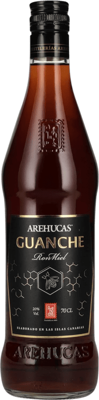 11,95 € Envio grátis | Rum Arehucas Guanche Ron Miel Ilhas Canárias Espanha Garrafa 70 cl