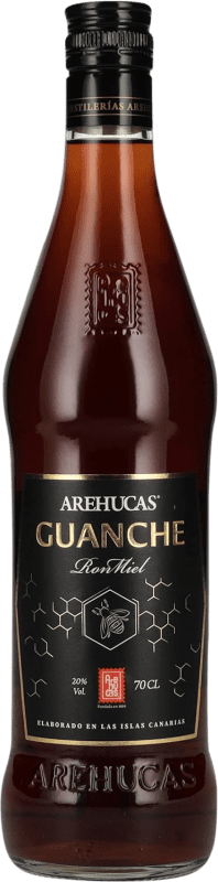 14,95 € Envio grátis | Rum Arehucas Guanche Ron Miel Ilhas Canárias Espanha Garrafa 70 cl