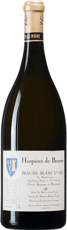 327,95 € Envio grátis | Vinho branco Lucien Le Moine Hospices de Beaune Premier Cru Montrevenots Suzanne et Raymond 16 A.O.C. Côte de Beaune Borgonha França Garrafa Magnum 1,5 L