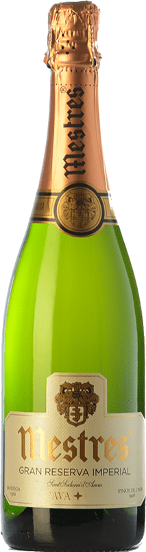 18,95 € 送料無料 | 白スパークリングワイン Mestres Imperial Brut グランド・リザーブ D.O. Cava スペイン Macabeo, Xarel·lo, Parellada ボトル 75 cl