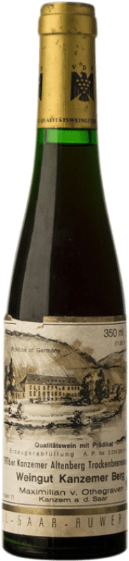 231,95 € Envío gratis | Vino blanco Maximilian Von Othegraven Kanzemer Altenberg TBA 1976 Q.b.A. Mosel Alemania Riesling Media Botella 37 cl
