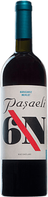 21,95 € Бесплатная доставка | Красное вино Paşaeli Karasakiz 6N Индейка Merlot бутылка 75 cl