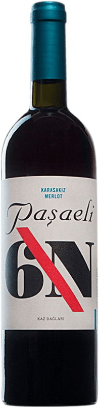 21,95 € 免费送货 | 红酒 Paşaeli Karasakiz 6N 土耳其 Merlot 瓶子 75 cl