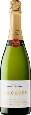 13,95 € Kostenloser Versand | Weißer Sekt Castell del Remei Brut Natur Cuvée D.O. Cava Spanien Macabeo, Xarel·lo, Parellada Flasche 75 cl