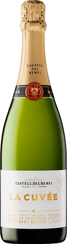 13,95 € Бесплатная доставка | Белое игристое Castell del Remei La Cuvée Природа Брута D.O. Cava Испания Macabeo, Xarel·lo, Parellada бутылка 75 cl